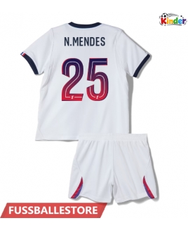 Günstige Paris Saint-Germain Nuno Mendes #25 Auswärts Trikotsatzt Kinder 2026-27 Kurzarm (+ Kurze Hosen)
